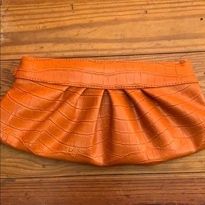 New York and company Orange clutch